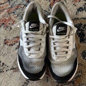 Nike Air System Sneakers - White and Gray